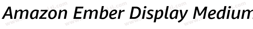 Amazon Ember Display Medium字体转换